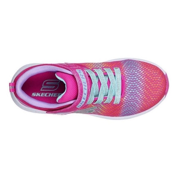 BRAND NEW girl skechers trainer lite 2.0 Velcro pink shoes size 3Y - Picture 4 of 7